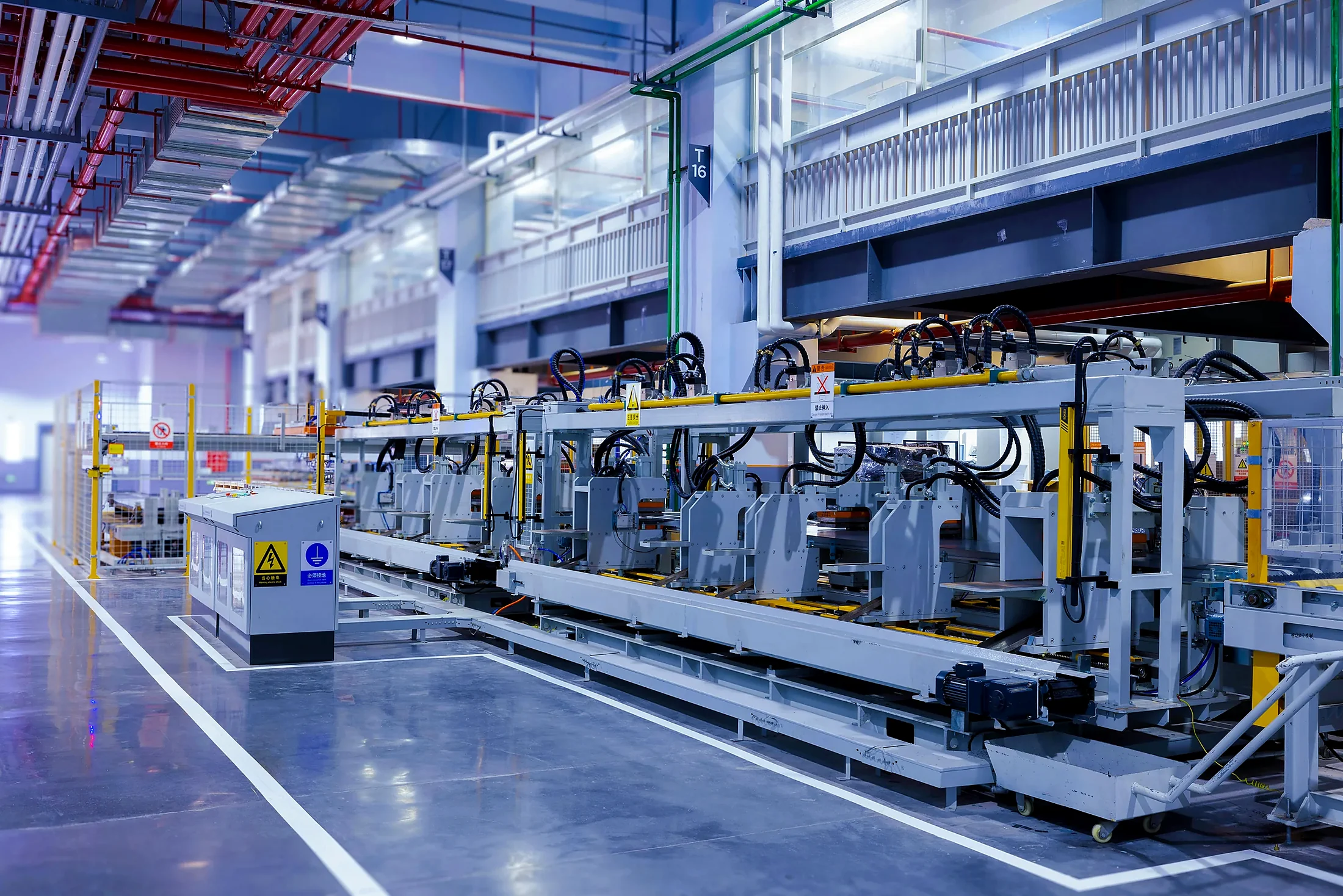Large established production machine suitable for a guarding and safety controls upgrade